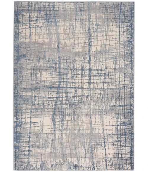 Calvin Klein Rush Area Rug CK950 Ivory Blue