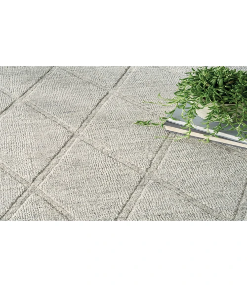 Nourison Wool Haven Grey WOH01 5 ft. 3 in. X 7 ft. 3 in. Rectangle Rug