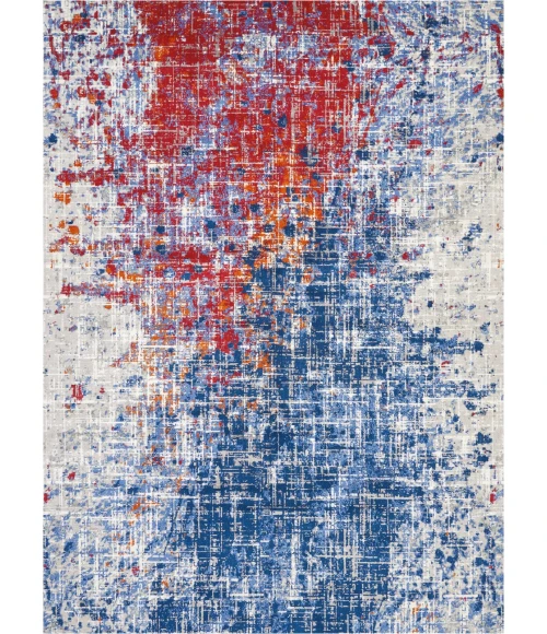 Nourison Twilight Area Rug TWI25 Red/Blue 8'6" x 11'6"