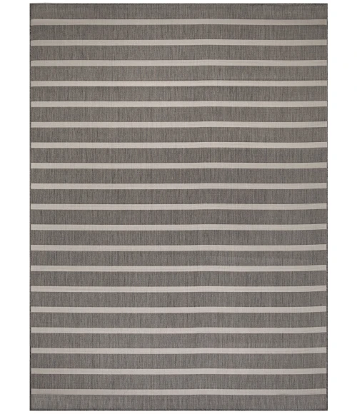 Nourison Positano Charcoal Ivory POS03 8 ft. X 10 ft. Rect. Rug