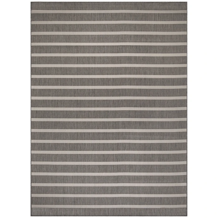 Nourison Positano Charcoal Ivory POS03 8 ft. X 10 ft. Rect. Rug