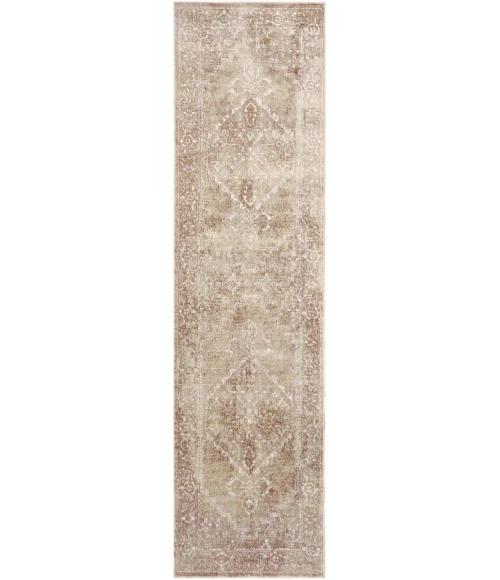 Nourison Astra Machine Washable Rust Multicolor ASW11 2 ft. 2 in. X 8 ft. Rect. Rug