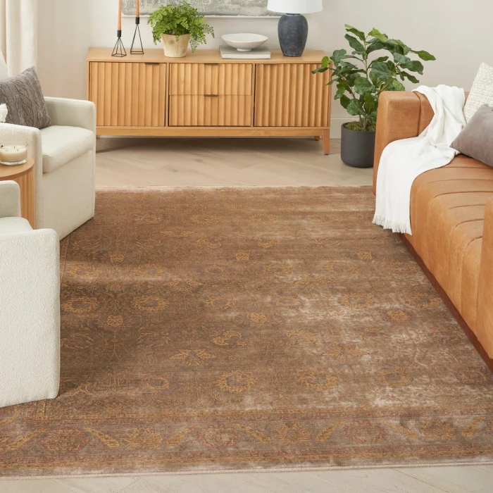 Nourison Luxurious Taupe LRS02 9 ft. X 12 ft. Rect. Rug