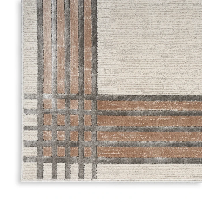 Nourison Desire Area Rug DSR01 Ivory/Silver