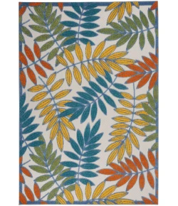 Nourison Home Aloha ALH18 Ivory/Multi 6 ft. X 9 ft. Area Rug