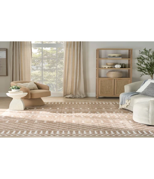 Nourison Astra Machine Washable Taupe ASW10 9 ft. X 12 ft. Rectangle Rug