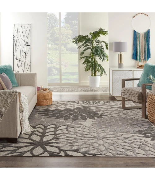 Nourison Aloha Area Rug ALH05-Silver Grey