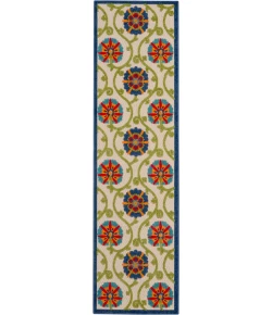Nourison Home Aloha ALH19 Blue Multicolor 2 ft. X 6 ft. Area Rug
