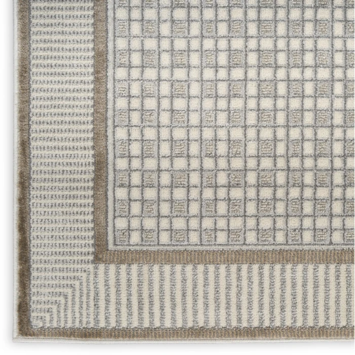 Nourison Nordic Ivory Grey NRC03 10ft. x 14ft. Rect. Rug