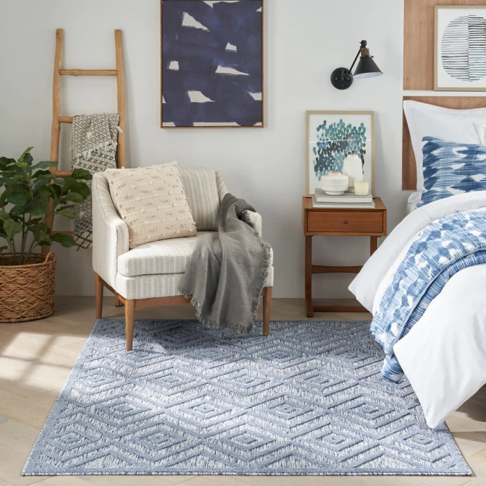 Nourison Versatile Area Rug NRV01 Denim Blue