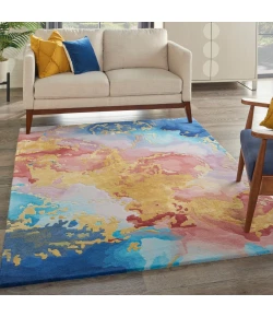 Nourison Home Prismatic PRS18 Multicolor 3 ft. 9 in. X 5 ft. 9 in. Area Rug