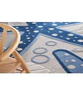 Nourison Aloha Blue Grey ALH24 3 ft. Square Rug