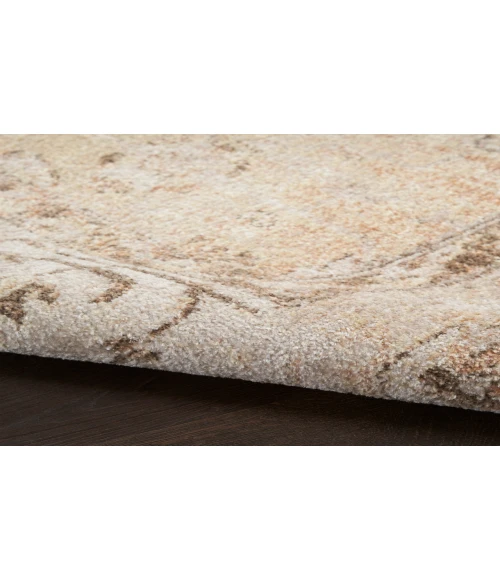 Nourison Astra Machine Washable Beige ASW11 6 ft. 7 in. X 9 ft. Rectangle Rug