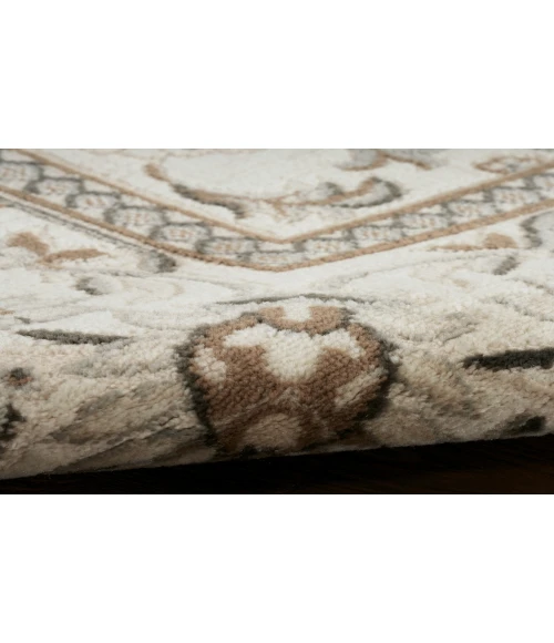 Nourison Serenity Home Ivory Mocha SRH02 7 ft. 10 in. X 9 ft. 10 in. Rectangle Rug