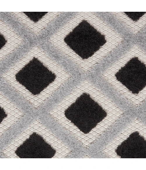 Nourison Aloha Indoor/Outdoor Area Rug ALH26-Black White