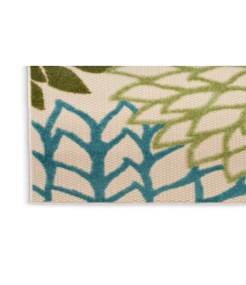 Nourison Aloha Green Multicolor ALH05 7 ft. 10 in. X 10 ft. 6 in. Rectangle Rug