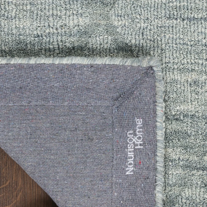 Nourison Wool Haven Blue WOH01 7 ft. 9 in. X 9 ft. 9 in. Rect. Rug