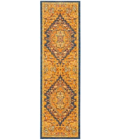 Nourison Home Allur ALR04 Orange Multicolor 2 ft. 3 in. X 7 ft. 6 in. Area Rug