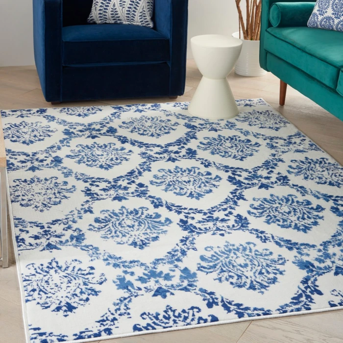 Nourison Whimsicle Area Rug WHS01-Ivory Navy