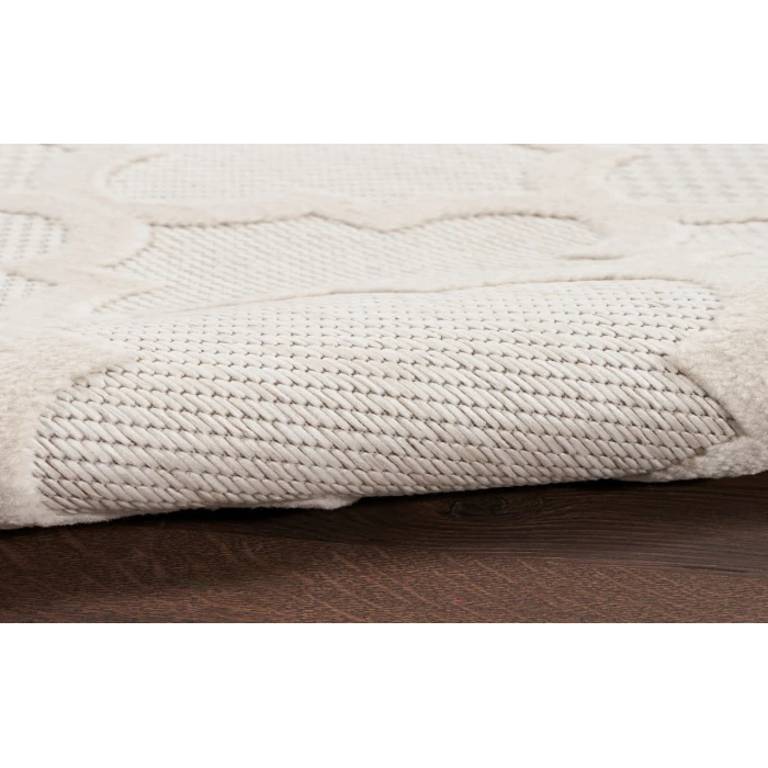 Nourison Easy Care Ivory/White NES01 2 ft. X 4 ft. Rectangle Rug