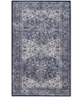Nicole Curtis Machine Washable Series 1 Navy Ivory SR104 2 ft. X 3 ft. 9 in. Rectangle Rug