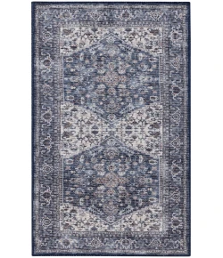 Nourison Home New Concept Washables SR104 Navy Ivory 2 ft. X 3 ft. 9 in. Area Rug