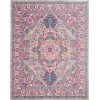Nourison Home Passion PSN20 Light Grey Pink 8 ft. X 10 ft. Area Rug