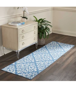 Nourison Home Grafix GRF06 Blue 2 ft. 3 in. X 7 ft. 6 in. Area Rug