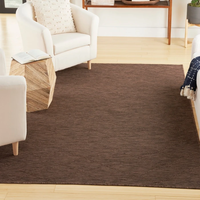 Nourison Washable Solutions Mocha WSL01 4 ft. X 6 ft. Rect. Rug