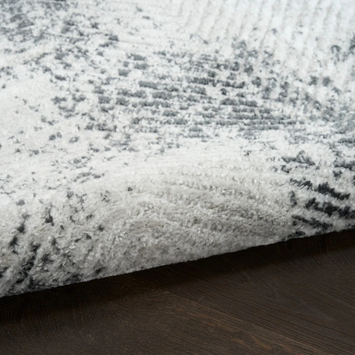 Nourison Dekor Grey Charcoal DEK04 2 ft. X 4 ft. Rect. Rug