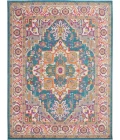 Nourison Passion Area Rug PSN20-Teal Multicolor