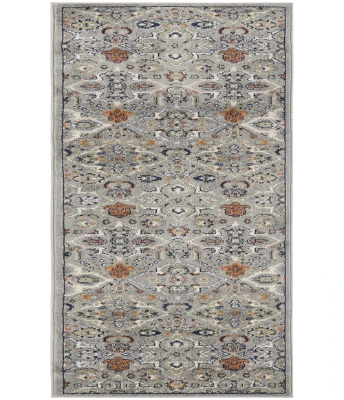 Nourison Allur Grey ALR03 2 ft. 3 in. X 7 ft. 6 in. Rectangle Rug