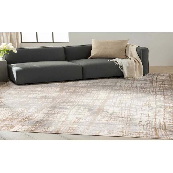 Calvin Klein CK950 Rush Ivory/Taupe CK950 10 ft. X 14 ft. Rectangle Rug