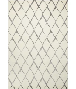 Nourison Twilight Ivory Grey TWI15 7ft.9in. x 9ft.9in. Rect. Rug