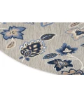 Nourison Aloha Blue Grey ALH31 7’10” Round Rug