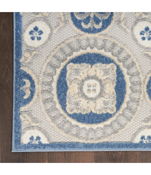 Nourison Aloha Area Rug ALH30 Blue/Grey