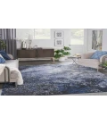 Nourison Passion Light Blue Black PSN10 9 ft. X 12 ft. Rectangle Rug