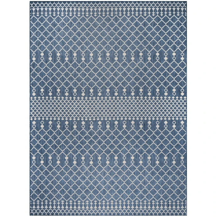 Nourison Positano Navy Blue POS02 8 ft. X 10 ft. Rect. Rug