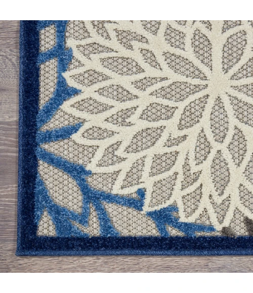 Nourison Aloha Area Rug ALH05 Blue/Multicolor 10' x 14'