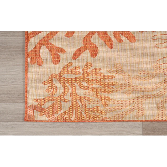 Nourison Garden Oasis Coral GOA05 9 ft. X 12 ft. Rectangle Rug