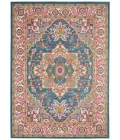 Nourison Passion Area Rug PSN20-Teal Multicolor