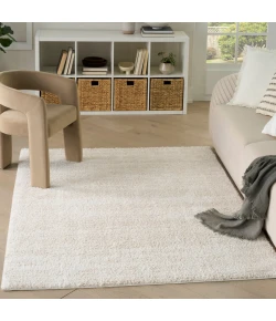 Nourison Home Modern Shag MMD04 Ivory Beige 3 ft. 11 in. X 5 ft. 11 in. Area Rug