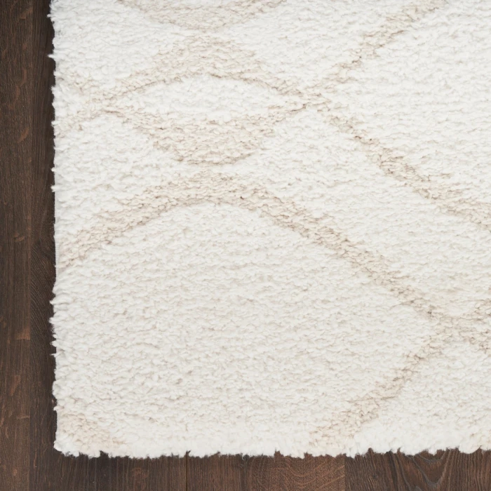 Nourison Modern Shag Ivory Beige MMD03 5 ft. X 7 ft. Rect. Rug