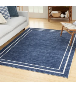 Nourison Home Nourison Essentials NRE02 Navy/Ivory 6 ft. X 9 ft. Area Rug