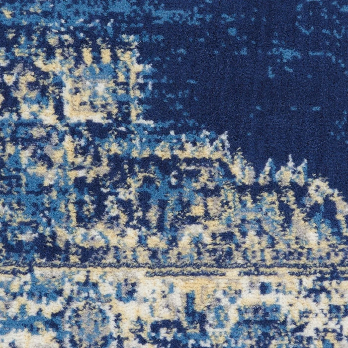Nourison Grafix Area Rug GRF14-Navy Blue