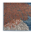 Nourison Seaside Blue Multicolor SDS04 8 ft. X 10 ft. Rect. Rug