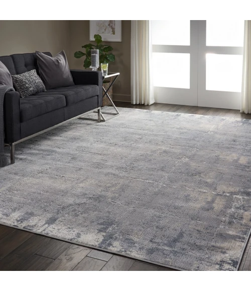 Nourison Rustic Textures Area Rug RUS06-Grey/Beige