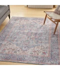 Nicole Curtis Machine Washable Series 1 Area Rug SR104 Blue/Multi