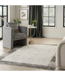 Nourison Home Desire DSR02 Grey Black 3 ft. 11 in. X 5 ft. 11 in. Area Rug