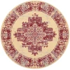 Nourison Home Grafix GRF14 Cream Red 8 ft. Round Area Rug
